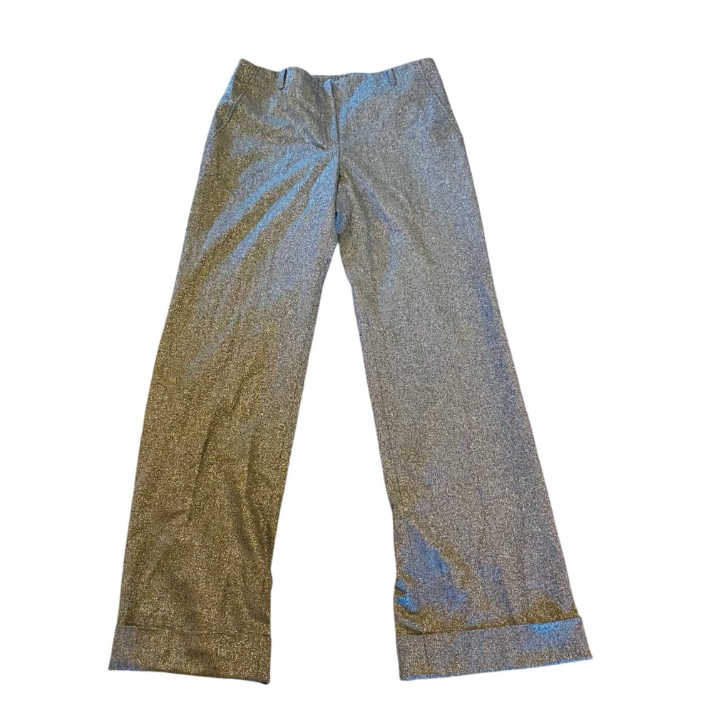 PER SE Wool Blend Silver Sparkle Trousers